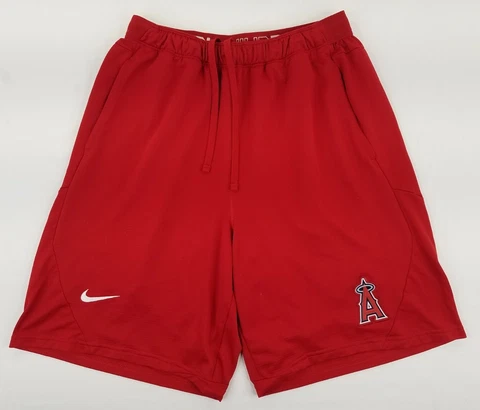 Authentic Nike BSBL MLB Anaheim Angels Men’s Baseball Shorts Size L Red B58 Cover
