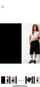 Urban Outfitters Dickies Vintage Skater Loose Cargo Work Shorts Black 39 - Picture 1 of 12