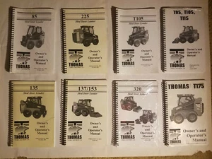 Manual del operador de dirección deslizante Thomas 85 135 135 153 225 320 T95 T105 T115 T175 - Imagen 1 de 8