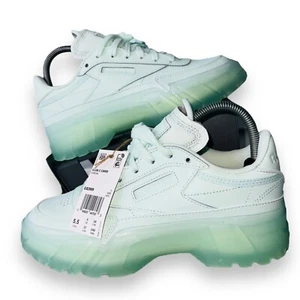 Reebox Club C x Cardi B Aqua Dust Platform Sneakers GX2909 Youth 5.5 Women's 6.5 - Picture 1 of 12