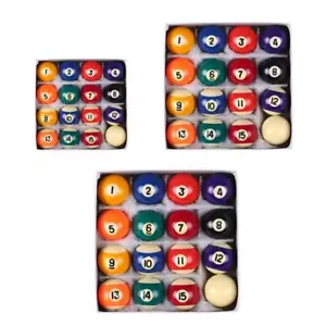 Mini Kid Billiard Balls Set 16Pcs 25/32/38mm Children Billiards Pool Table Balls - Picture 1 of 14