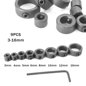 8x Senkbohrer Set Einstellbarer Tiefenanschlag Kragen Holzbearbeitung Bohren - Bild 1 von 10