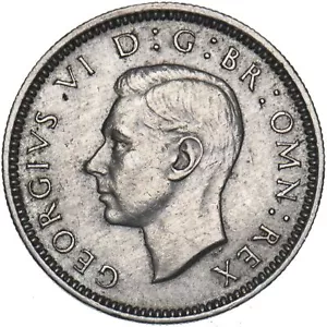 1952 Sixpence - George VI British Coin - Very Nice - Picture 1 of 2