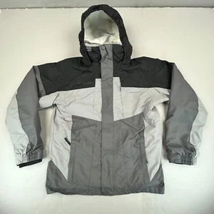 Columbia Jacket Youth Extra Large Gray Black Coat Snowboarding Ski Snow OmniTech - Picture 1 of 13
