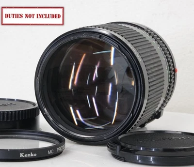 Beautiful! [MINT] Canon New FD NFD 100mm f/2 Telephoto SLR MF Lens From JAPAN - Image 1 of 4