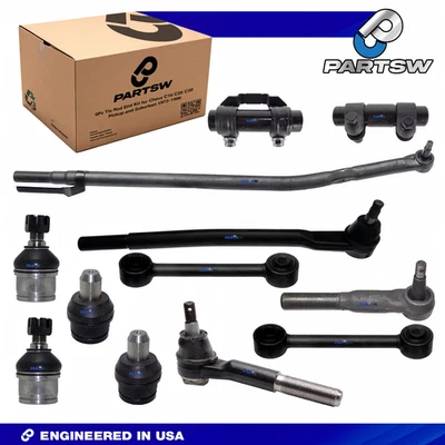 PartsW Ford F-250 F-350 Excursion 1999-2005 12Pc Front Suspension Steering Kit - Image 1 of 4