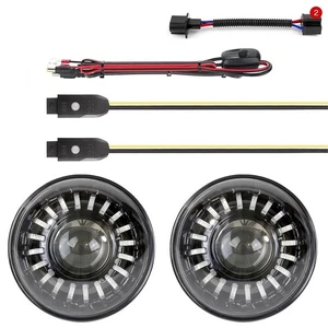XK Glow 7" RGB LED Headlights Set for Jeep Wrangler TJ JK or JL App Control NEW! - Picture 1 of 3