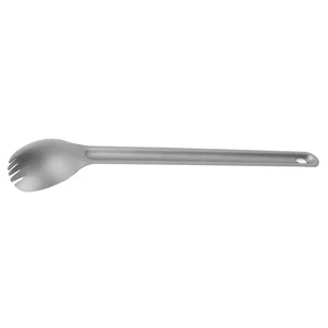 Long Handle Titanium Spoon Lightweight For Camping Hiking - Picture 1 of 22