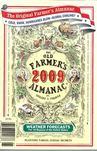 The Old Farmers Almanac 2009 Robert B Thomas Cold Snow Hurricanes Blow - Bild 1 von 1