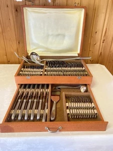 Besteckkoffer 12 Personen, 50er Jahre, Olympia - Bild 1 von 4