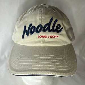 Noodle Long & Soft Strapback Hat Beige One Size Bestickt Maxfli Neu mit Etikett - Bild 1 von 8