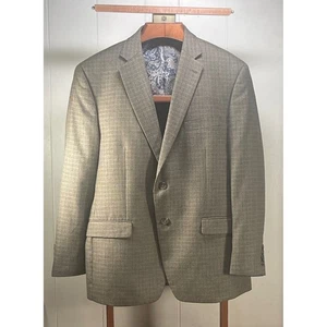 Lauren Ralph Lauren Mens 42S Brown Plaid Two Button Blazer Sport Coat Jacket - Picture 1 of 15