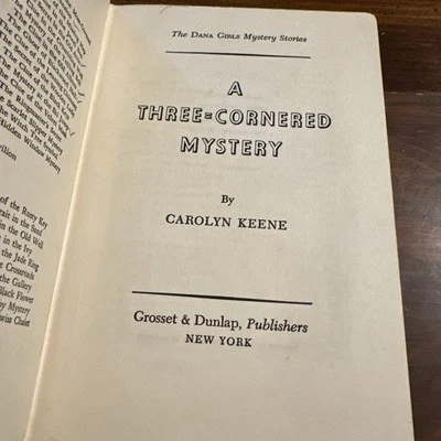 Vtg, The Dana Girls; A Three Cornered Mystery By Carolyn Keene - Image 1 of 4