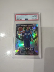 PSA 10 LaMelo Ball RC - 2020-21 Silver Prizm Crusade Rookie #520 - Picture 1 of 2