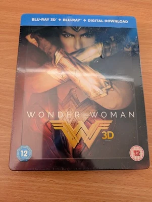 Wonder Woman Steelbook 3D + Bluray UK Edition New & Sealed - Image 1 of 4