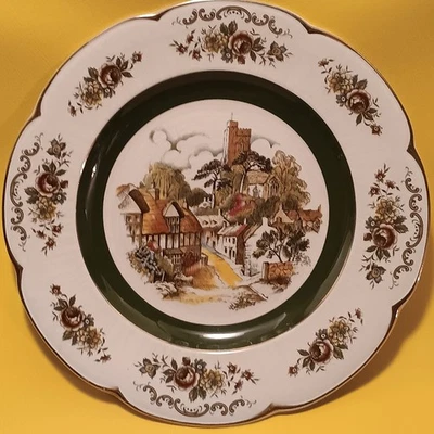 2 Ascot Service Plates By Wood And Sons England Alpine White Ironstone Vintage - Image 1 of 4