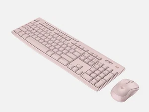 Combiné clavier et souris sans fil Logitech MK270 rose - Photo 1/1