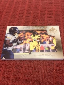 CBC 2013 Sp Authentic Shadow Box Sba-26 Tavon Austin West Virginia Mountaineer - Picture 1 of 9