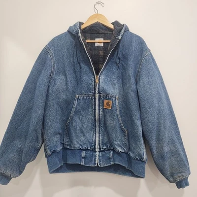 Винтажный Carhart джинсовой ткани одеяло пальто размер L - Изображение 1 из 4
