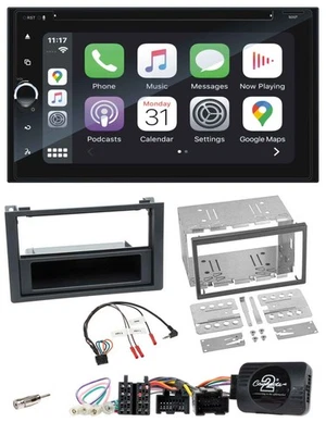 Blaupunkt DAB Lenkrad TMC Bluetooth USB 2DIN Navigation für Saab 9-3 2008-2012 - Bild 1 von 4