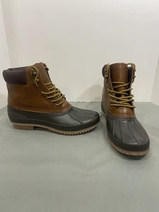 Tommy Hilfiger Boots Mens Size 10 Duck Waterproof Outdoor Rain Winter Shoes - Picture 1 of 20