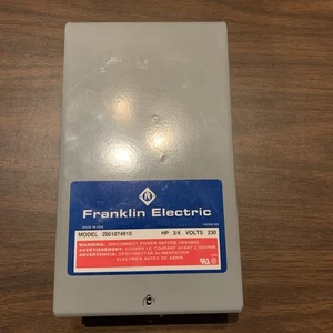 3/4 HP 230V Franklin QD Control Box Submersible Water Pump #2801074915 NEW - Picture 1 of 4