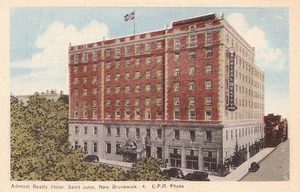Postal Admiral Beatty Hotel Saint John New Brunswick Canadá - Imagen 1 de 1