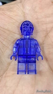 Lego Star Wars Minifigure Prototype C3PO Transparent DARK PURPLE **RARE.** - Picture 1 of 3