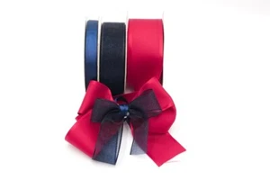 1.5" & 3/4" x 25YD + 3/8" 20YD Classy Mulberry-like Ribbon Collection - Picture 1 of 5