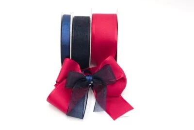 1.5" & 3/4" x 25YD + 3/8" 20YD Classy Mulberry-like Ribbon Collection - Image 1 of 4