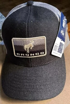 Gorra de camionero bordada con licencia oficial Ford Bronco - negra/gris nueva con etiquetas Foto 1 de 4