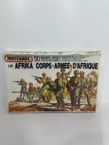 Vintage Matchbox WWII Afrika Corps 1:76 Scale Plastic Model Kit 40904 50 pieces - Foto 1 di 7