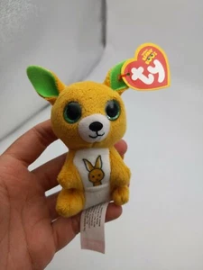 TY Teenie Beanie Boo's Kipper Kangaroo 3" Plush New w/ tags - Picture 1 of 5