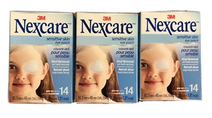 3 Paquetes 3M Nexcare Sensible Piel Ocular Junior Talla 14 cada 42 Parches Nuevo - Imagen 1 de 7