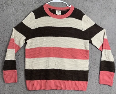 Sudadera para mujer St Johns Bay manga media larga acrílico pulóver a rayas Foto 1 de 4