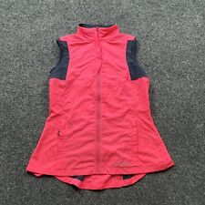 Brooks Pink Running Vest Womens Size Small Shelter Technology Lightweight Zip