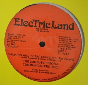 12” The Computer People Communicators Electric Land 1007 Talking and Scratching - Bild 1 von 1