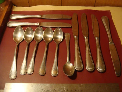 F.B. Rogers KNIGHTSBRIDGE cubiertos de acero inoxidable té / cucharas de mesa cuchillo Foto 1 de 4