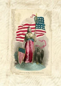 Litógrafo Charles Magnus - Ilustrando el pasado de Estados Unidos 1850-1900 coloreado a mano - Imagen 1 de 1