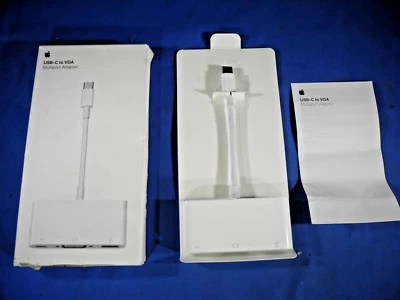 GENUINE Original Apple USB-C to VGA Multiport Adapter MJ1L2AM/A Model A1620.  - Image 1 of 4