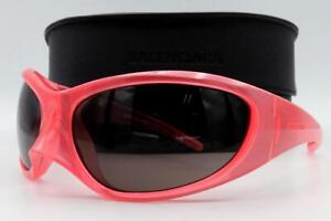 Balenciaga SKIN XL CAT-EYE BB0252S 0252S Sunglasses Pink 002 Authentic 80mm