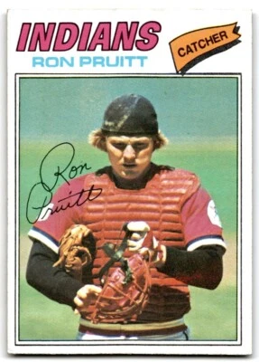 1977 Topps Ron Pruitt Rookie . Cleveland Indians #654 - Image 1 of 2