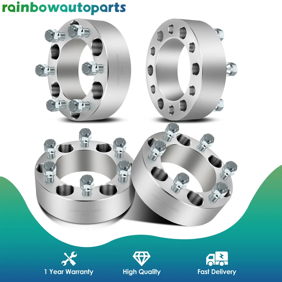 4 piezas espaciadores de rueda 2" 6x5,5 14x1,5 para Chevy Silverado 1500 Suburban GMC Sierra Foto 1 de 4