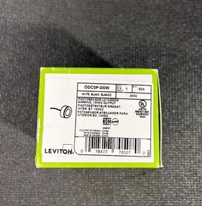 NEW LEVITON ODC0P-D0W PHOTOSENSOR LV INDOOR DIMMING 10VDC OUTPUT - Picture 1 of 2