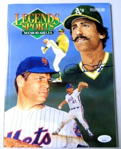 Rollie Fingers Signed Autograph Legends Sports Magazine Oakland A's JSA VV63873 - Picture 1 of 4