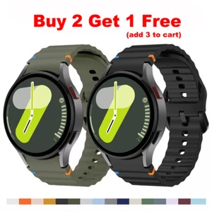 Sport Silicone Watch Band For Samsung Galaxy Watch 7/6/5/4/FE 40/44/47mm Strap - Picture 1 of 26