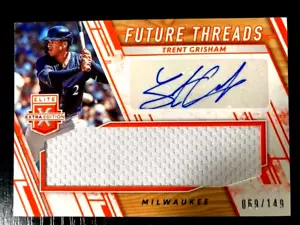 2019 PANINI ELITE EXTRA EDITION TRENT GRISHAM ORANGE AUTO 69/149 - Picture 1 of 3