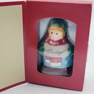 Vintage Jasco Christmas Seasons Greetings Caroler Singing Candle - Picture 1 of 7