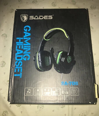 SADES SA-708 Green Headsets - Image 1 of 4