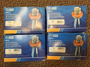 QTY 4 - ECCO 9013C CLEAR CONCEALED WARNING LED 12-24VDC FLANGE MOUNT 16 PATTERN - Picture 1 of 5